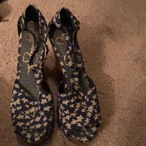 Jessica Simpson mule platform pumps